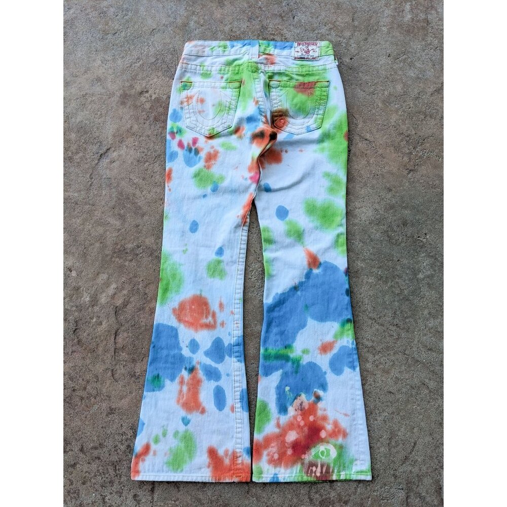 True Religion women’s jeans flare size 29 unique 1-of-1 - Picture 2 of 13